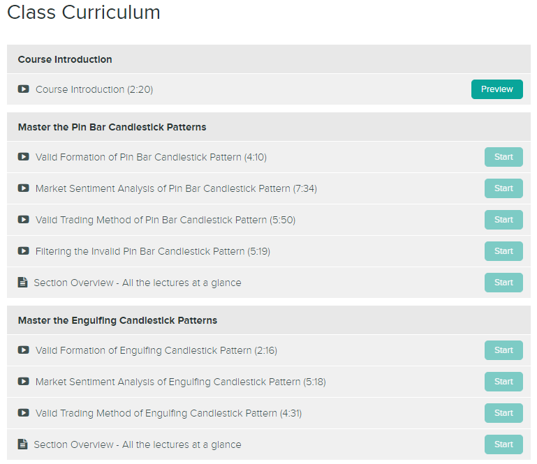 Class Curriculum